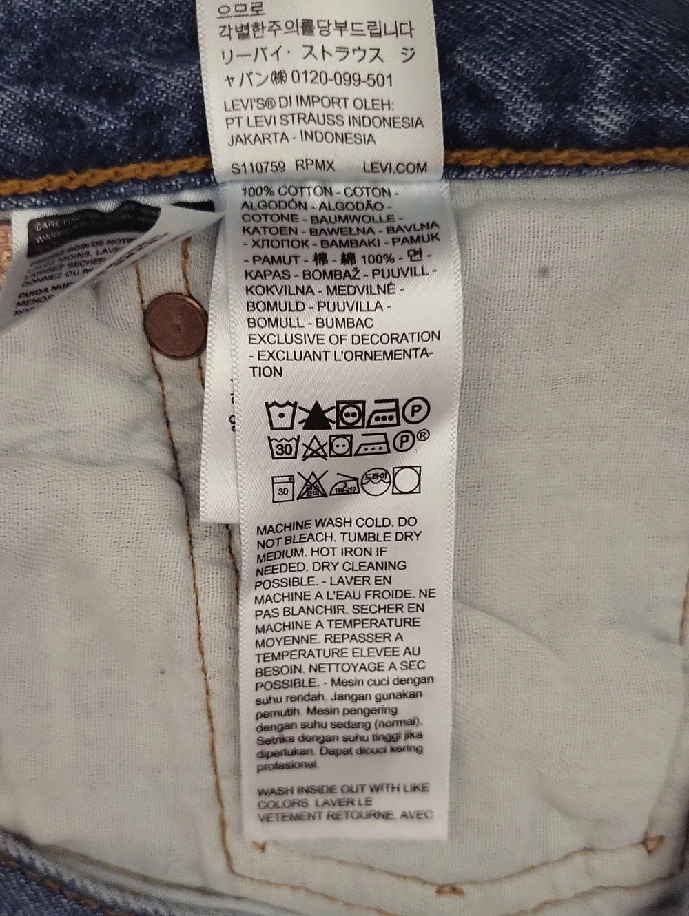 Levi's 501 Original Fit Jeans Mens 34x30 Button Fly Straight Leg Medium Wash